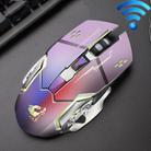 FREEDOM-WOLF X8 2400 DPI 6 Keys 2.4G Wireless Charging Silent Luminous Gaming Mechanical Mouse(Metal Grey) - 1