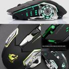 FREEDOM-WOLF X8 2400 DPI 6 Keys 2.4G Wireless Charging Silent Luminous Gaming Mechanical Mouse(Metal Grey) - 4