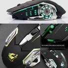 FREEDOM-WOLF X8 2400 DPI 6 Keys 2.4G Wireless Charging Silent Luminous Gaming Mechanical Mouse(Star Black) - 4