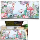 Office Heat Transfer Cute Mouse Pad Desk Mat, Colour: 700x300x3mm(Flamingo Dream) - 1