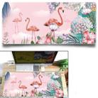Office Heat Transfer Cute Mouse Pad Desk Mat, Colour: 700x300x3mm(Flamingo Cloud) - 1