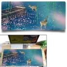 Office Heat Transfer Cute Mouse Pad Desk Mat, Colour: 800x300x3mm(Sika Deer) - 1