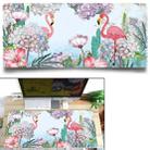 Office Heat Transfer Cute Mouse Pad Desk Mat, Colour: 900x400x3mm(Flamingo Dream) - 1