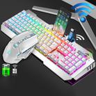 K670 RGB Knob Wrangler Rechargeable Wireless Keyboard and Mouse Set(White) - 1