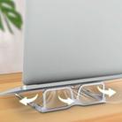 Creative Folding Glasses Stand Laptop Cooling Desktop Stand(Silver) - 1