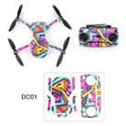 RCSTQ For DJI Mavic Mini Graffiti Style Color Pattern Drone Body & Controller Plastic Stickers(Colorful Graffiti) - 1