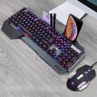 618 Internet Cafe Game Manipulator Keyboard and Mouse Set, Cable Length: 1.6m(Black) - 1
