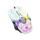 FREEDOM-WOLF X13 2400 DPI 6 Keys Wireless Charging Silent Water-cooled Luminous Mechanical Gaming Mouse( Star White) - 2