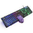 ZIYOULANG T11 Desktop Computer Game Manipulator Sense Luminous Keyboard and Mouse Set, Cable Length: 1.5m(Black) - 1