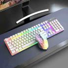 ZIYOULANG T3 Wireless Charging Gaming Lighted Keyboard and Mouse Set(White Rainbow Light) - 1