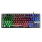 ZIYOULANG K16 87 Keys Colorful Mixed Light Gaming Notebook Manipulator Keyboard, Cable Length: 1.5m - 1