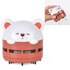 Cartoon Mini Night Light Desktop Vacuum Cleaner Student Office Car Handheld Dust Cleaner(Red) - 1