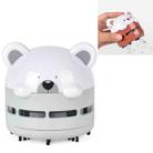 Cartoon Mini Night Light Desktop Vacuum Cleaner Student Office Car Handheld Dust Cleaner(Gray) - 1