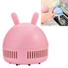 Cartoon Animal Desktop Cleaner Office Student Portable Automatic Charging Mini Rubber Confetti Vacuum Cleaner(Rabbit) - 1