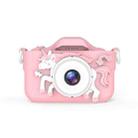 Q8 Children Camera HD Dual-lens Camera Cartoon Children Digital Camera, Style:2.0MP(Pink) - 1