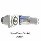 10 PCS Power Amplifier Audio Speaker Three-core Power Plug 3P LED Screen Power Audio Socket - 2