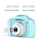 13.0 MP + Card Reader HD Children Toy Portable Digital SLR Camera(Blue) - 2