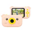 2.4 inch Screen 1080P High-definition Shatter-resistant Ultra-thin Children Camera HD Photo and Video, Style:No Memory Card(Orange Pink) - 1