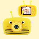 HoneyBee Children Toy Camera HD Front and Rear Dual-lens Camera Cartoon Digital Camera(Yellow) - 1