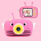 HoneyBee Children Toy Camera HD Front and Rear Dual-lens Camera Cartoon Digital Camera(Red) - 1