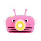 HoneyBee Children Toy Camera HD Front and Rear Dual-lens Camera Cartoon Digital Camera(Red) - 2