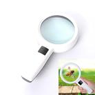 Handheld High-definition Lens with LED Light Reading and Maintenance Magnifying Glass for the Elderly, Style:110mm 30 Times Double Lens - 1