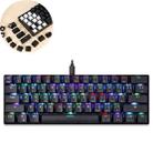 MOTOSPEED CK61 61 Keys  Wired Mechanical Keyboard RGB Backlight with 14 Lighting Effects, Cable Length: 1.5m, Colour: BOX Shaft - 1