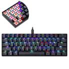 MOTOSPEED CK61 61 Keys  Wired Mechanical Keyboard RGB Backlight with 14 Lighting Effects, Cable Length: 1.5m, Colour: Red Shaft - 1