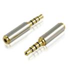 10 PCS 2.5 Four-level Revolution to 3.5 Female Adapter Mobile Phone Headset Adapter - 1