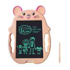 9 inch Children Cartoon Handwriting Board LCD Electronic Writing Board, Specification:Monochrome Screen(Cute Mouse Pink) - 1