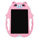 9 inch Children Cartoon Handwriting Board LCD Electronic Writing Board, Specification:Monochrome Screen(Pink Pig) - 1