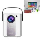 C500 Portable Mini LED Home HD Projector, Style:Basic Version(White) - 1