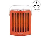 FUSHIAI Office Table Mini Small PTC Heater Desktop Quick Heat Silent Heater, Style:UK Plug(Orange) - 1