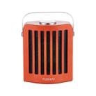 FUSHIAI Office Table Mini Small PTC Heater Desktop Quick Heat Silent Heater, Style:UK Plug(Orange) - 2