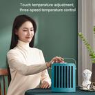 FUSHIAI Office Table Mini Small PTC Heater Desktop Quick Heat Silent Heater, Style:UK Plug(Orange) - 7