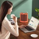 FUSHIAI Office Table Mini Small PTC Heater Desktop Quick Heat Silent Heater, Style:UK Plug(Orange) - 8