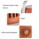 FUSHIAI Office Table Mini Small PTC Heater Desktop Quick Heat Silent Heater, Style:US Plug(Orange) - 9