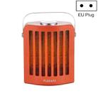 FUSHIAI Office Table Mini Small PTC Heater Desktop Quick Heat Silent Heater, Style:EU Plug(Orange) - 1