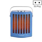 FUSHIAI Office Table Mini Small PTC Heater Desktop Quick Heat Silent Heater, Style:EU Plug(Blue) - 1