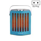 FUSHIAI Office Table Mini Small PTC Heater Desktop Quick Heat Silent Heater, Style:EU Plug(Green) - 1