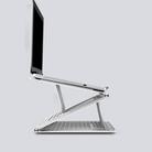 Laptop Bracket Desktop Increased Heat Dissipation Folding Portable Support Frame(White) - 1