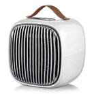 Smart Mini Heater Home Desktop Small Heater, CN Plug(Electroplating Mesh-Snow White) - 1