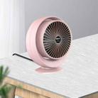 Home Desktop Heaters Office Electric Heaters Small Heaters, CN Plug(Round Cherry Pink) - 2