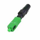 10 PCS FTTH SC APC Single-Mode Fiber Optic Quick Connector(Green) - 2