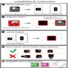 Wall-mounted iPad Magnetic Adsorption Universal Sticker Mobile Phone Wall Bracket(Red A) - 3