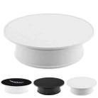 20cm 360 Degree Electric Rotating Turntable Display Stand Photography Video Shooting Props Turntable, Load 1.5kg, Powered by Battery(White) - 1