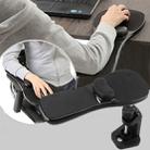 Rotation Computer Desktop Laptop Mouse Tray Elbow Pad Wrist Rest Plate Support Install on Desk and Chair - 1