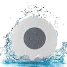 Mini Portable Subwoofer Shower Wireless Waterproof Bluetooth Speaker Handsfree Receive Call Music Suction Mic for iPhone Samsung(White) - 1