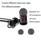 MoreBlue S07 Wireless Bluetooth Earphones Metal Magnetic Stereo Bass Headphones Cordless Sport Headset Earbuds With Microphone(Gold) - 4