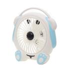 Mini Fan Student Dormitory Cartoon Music Dog Small Fan Office Desktop Desk Fan, Plug Type:CN Plug(Blue) - 1